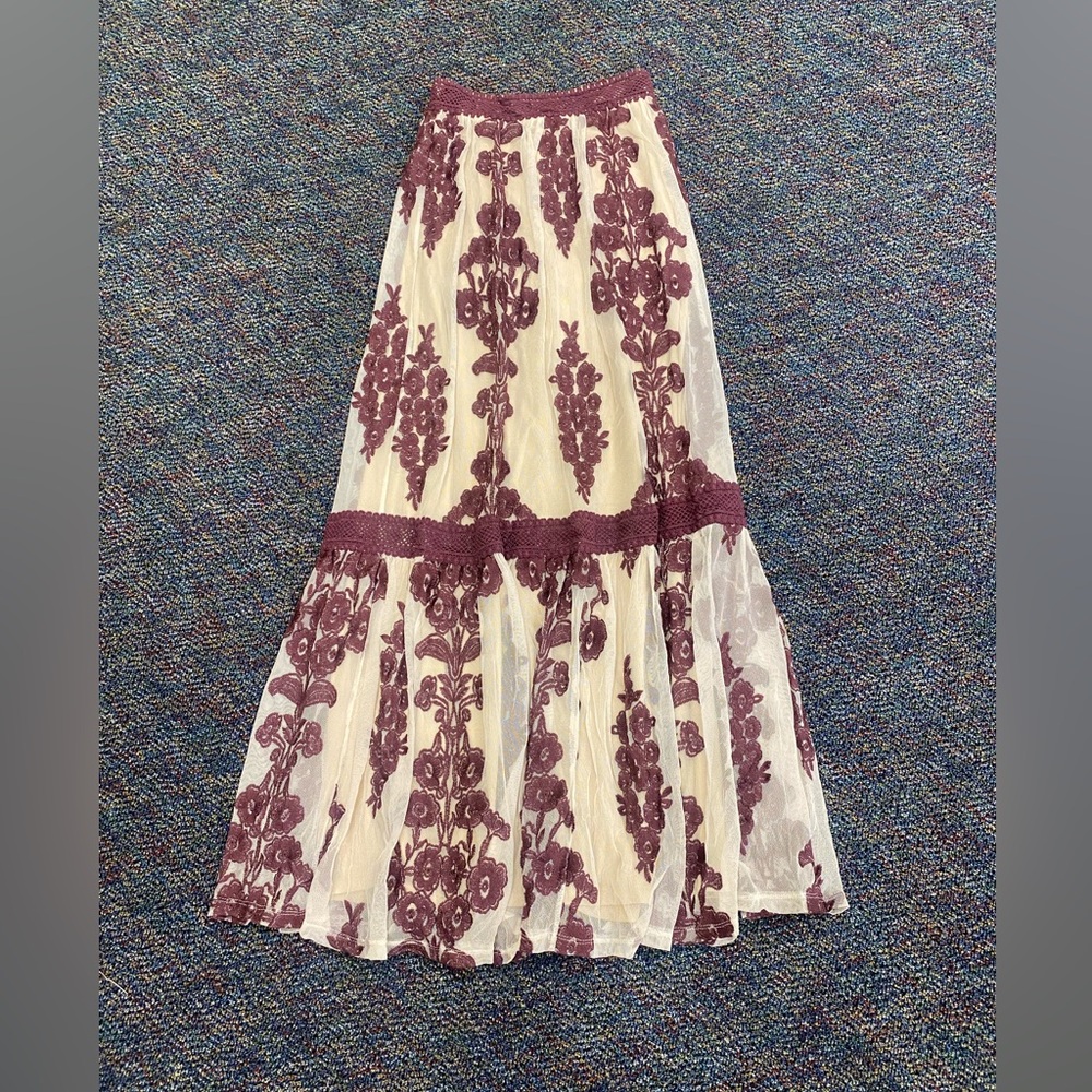 Altar’d State Maude Floral Maxi Skirt